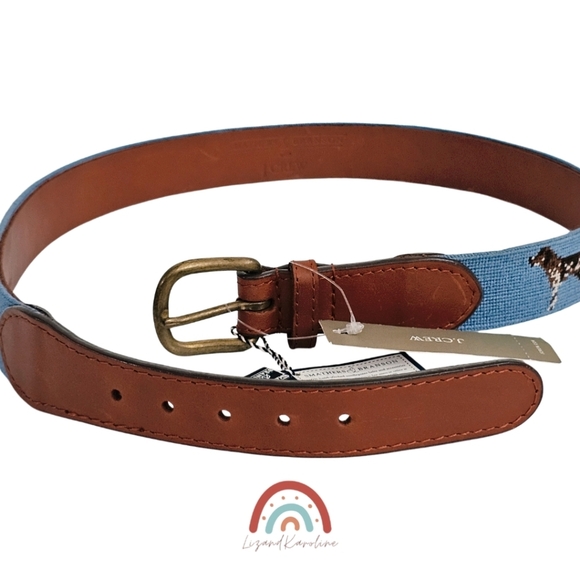 New! Smathers & Branson x J. Crew Dog Needlepoint Belt - Picture 13 of 14